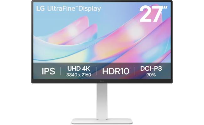 LG 27US550-W – 27” UHD 4K IPS Monitor with HDR10 & Ergonomic Stand White- Monitor
